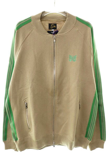 【中古】ニードルス ニードルズ Needles 24AW NUBIAN R.C.TRACK JACKET COTTON JERSEY EXCLUSIVE BEIGE L OT1587-BEI ヌビアン 別注 トラック ジャケット ベージュ 【ブランド古着ベクトル】☆AA★260312 メンズ 【ベクトル 古着】 260312