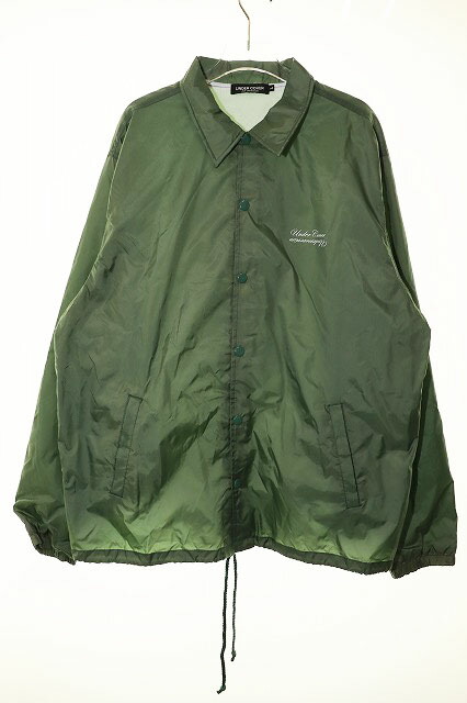 【中古】アンダー押しかぶせる UNDERCOVER U LOGO COACH JACKET L N9205 うしろ側ロゴタイプ コーチジャケット カーキ 【ブランド名古着ベクター】●260611 メンズ 【ベクター 古着】 260611