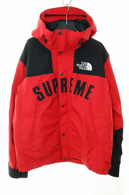 【中古】シュプリーム SUPREME × THE NORTH FACE 19SS ARC LOGO MOUNTAIN PARKA RED M NP119011 ザ ノース フェイス アーチ ロゴ マウンテン パーカ レッド 赤 【ブランド古着ベクトル】☆AA★260224 メンズ 【ベクトル 古着】 260224