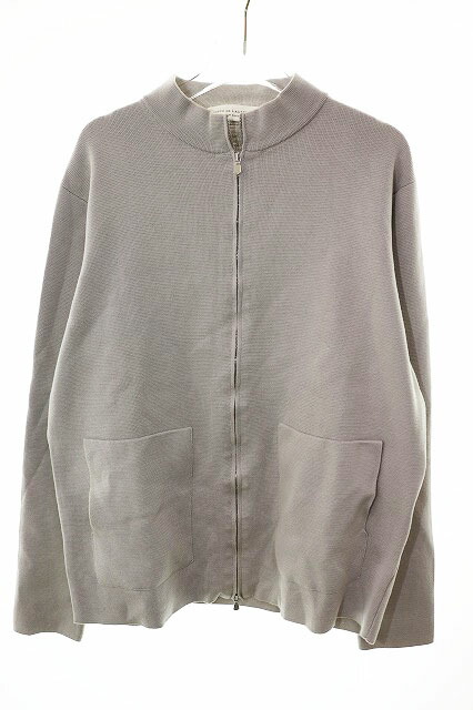 【中古】フィリッポ デ ローレンティス FILIPPO DE LAURENTIIS ZIP JKT 52 スタンドカラー ZIP UP ニットブルゾン ライダース型 ベージュ 【ブランド古着ベクトル】●260216 メンズ 【ベクトル 古着】 260216 14,058円