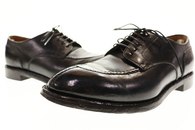 【中古】オフィチーネ クリエイティブ OFFICINE CREATIVE TEMPLE 005 DERBY 42 ダービーシューズ ブラック 【ブランド古着ベクトル】●▲■260218 メンズ 【ベクトル 古着】 260218