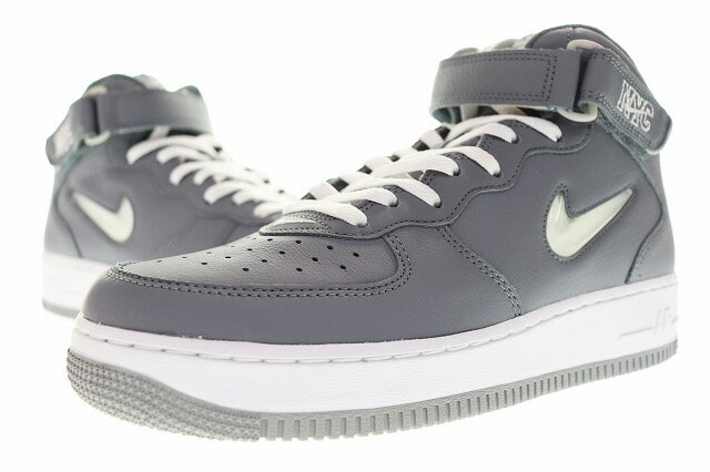 【中古】ナイキ NIKE AIR FORCE 1 MID QS NYC COOL GREY 28糎 DH5622-001 エア湖 フォース 1 ミッド ニューヨーク州 薄墨色 【ブランド名古着ベクター】 ▲■260206 メンズ 【ベクター 古着】 260206 メンズ靴-靴-スニーカー
