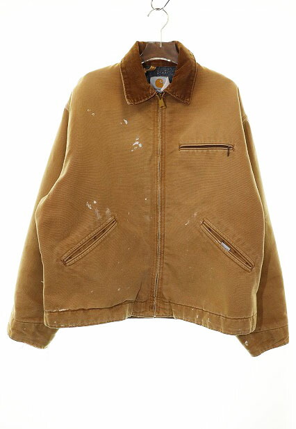 【中古】カーハート carhartt デトロイトジャケット 80s 80年代 ワークジャケット 裏地ブランケット キャメル 【ブランド古着ベクトル】260202 メンズ 【ベクトル 古着】 260202