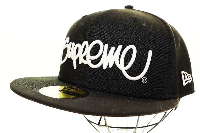 【中古】シュプリーム SUPREME × NEW ERA 22SS HANDSTYLE BLACK ニューエラ ハンドスタイル ブラック 黒 キャップ 帽子 【ブランド古着ベクトル】☆AA★260306 メンズ 【ベクトル 古着】 260306