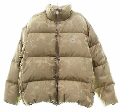 【中古】23AW TONAL SOLID CAMO PUFFER DOWN JACKET M トゥナル ソリッド カモ パッファー ダウン ジャケット ベージュ【ブランド古着ベクトル】 ■ 260204