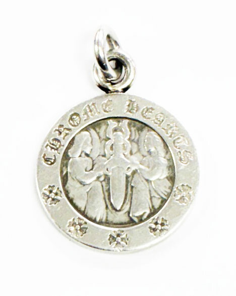 【中古】クロムハーツ CHROME HEARTS ANGL MDL 天使 シュロの葉 惹き付ける しろがね色 シャンデリヤ 頸飾りいの一番 【ブランド名古着ベクター】☆AA★▲ 260305 メンズ レディース 【ベクター 古着】 260305