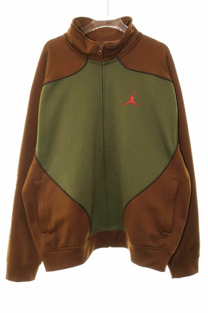 【中古】シュプリーム SUPREME × JORDAN 24AW TRICOT TRACK JACKET BROWN L HF0830-395 ジョーダン トラック ジャケット ブラウン ジャージ 【ブランド古着ベクトル】☆AA★260311 メンズ 【ベクトル 古着】 260311