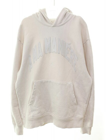 【中古】ナイキ NIKE × A MAMANIERE JORDAN HOODIE ホワイト M ア ママニエール ジョーダン フーディ パーカー ロゴ 【ブランド古着ベクトル】260224 メンズ 【ベクトル 古着】 260224