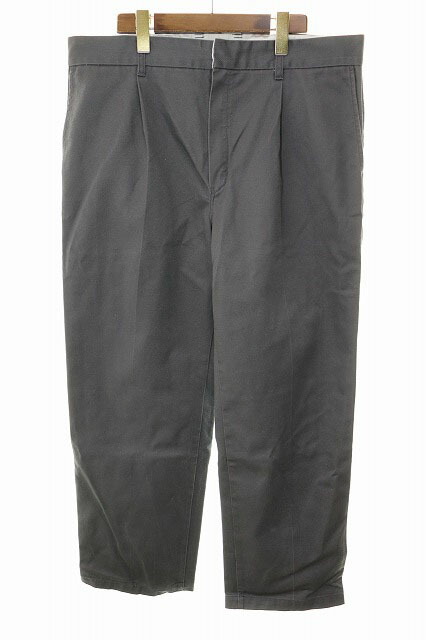 【中古】ワコマリア WACKO MARIA × DICKIES PLEATED TROUSERS XL 24FW-WMP-DC01 プリーツ トラウザーズ パンツ グレー 【ブランド古着ベクトル】●260308 メンズ 【ベクトル 古着】 260308 14,630円