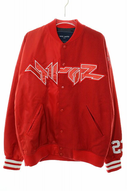 【中古】ウィズ WHIZ HACK STA JACKET RED L WL-J-75 76着限定 スタジアム ジャケット スタジャン レッド 【ブランド古着ベクトル】●260228 メンズ 【ベクトル 古着】 260228｜ベクトル プリマベーラ店