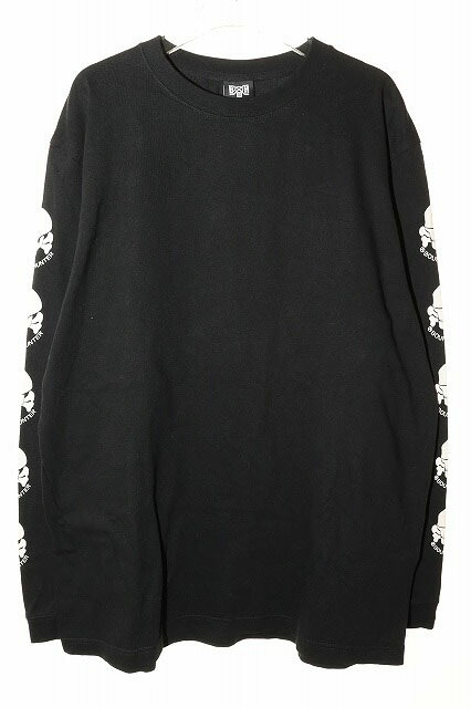【中古】バウンティーハンター BOUNTY HUNTER ALIEN SKULL L/S TEE XL BLACK 見ず知らず スカル 袖刷り上げる ロンT 長袖 黒いこと 【ブランド名古着ベクター】260228 メンズ 【ベクター 古着】 260228
