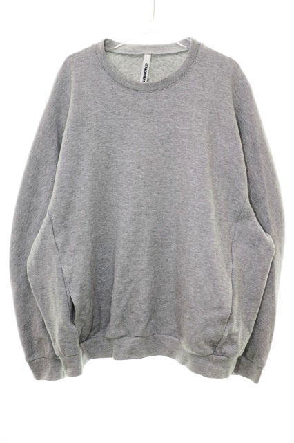 【中古】アタッチメント ATTACHMENT CO/PE DOUBLE KNIT SWEAT SHIRT GREY サイズ 2 AJ31-009 ダブル ニット スウェット シャツ トレーナー グレー 【ブランド古着ベクトル】●260331 メンズ 【ベクトル 古着】 260331