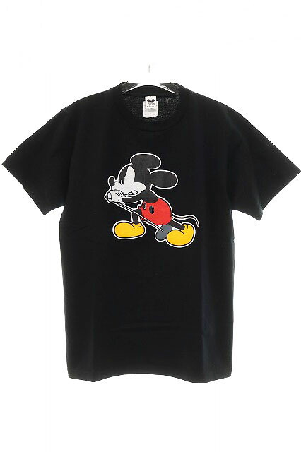 【中古】ナンバーナイン NUMBER (N)INE 稀少 00SS オリジナル 2000年 ミッキー Tシャツ サイズ 4 ブラック 00s Tokyo Mickey Weeks 2000 Disney 初期 黒 半袖 【ブランド古着ベクトル】260319 メンズ 【ベクトル 古着】 260319
