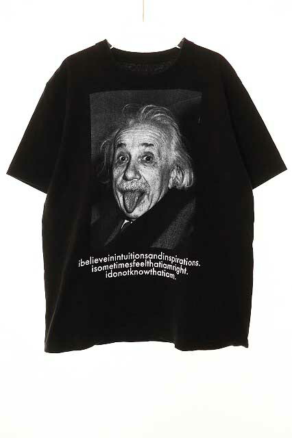 【中古】サカイ sacai 20AW EINSTEIN T-SHIRT BLACK サイズ 3 20-0117S アインシュタイン 半袖 Tシャツ カットソー ブラック 黒 【ブランド古着ベクトル】260306 メンズ 【ベクトル 古着】 260306