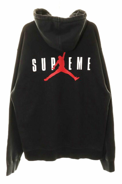 【中古】シュプリーム SUPREME × JORDAN 24AW HOODED SWEATSHIRT BLACK M大きさ ジョーダン 共同研究 フーディ パーカー 黒いこと 黒 【ブランド名古着ベクター】☆AA★260409 メンズ 【ベクター 古着】 260413