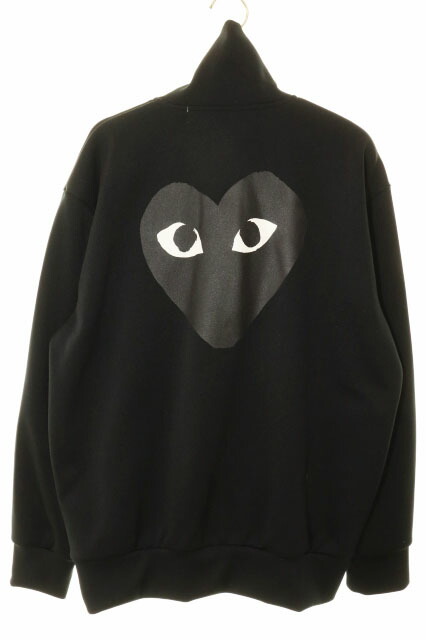 【中古】プレイコムデギャルソン PLAY COMME des GARCONS HEART LOGO TRACK JACKET BLACK L AZ-T256 ハート バックプリント トラック ジャケット ブラック 【ブランド古着ベクトル】260311 メンズ 【ベクトル 古着】 260311|ベクトル プリマベーラ店
