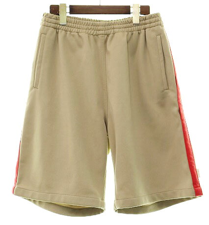 【中古】ステューシー STUSSY 90S OLD SIDE LINE SHORTS BEIGE Sサイズ サイドライン パンツ スウェット ジャージ 紺タグ ベージュ 【ブランド古着ベクトル】260311 メンズ 【ベクトル 古着】 260314