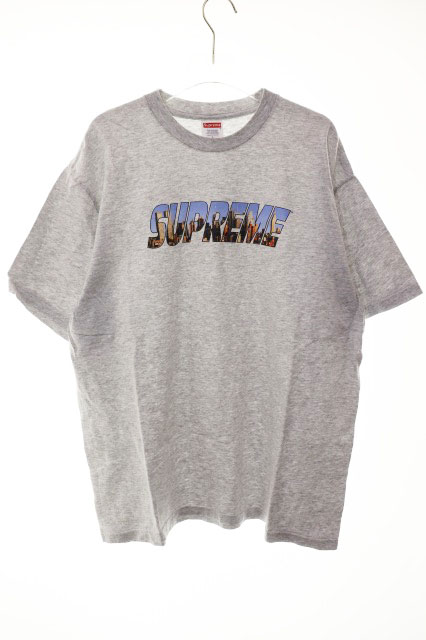 【中古】シュプリーム SUPREME 23AW GOTHAM TEE GREY L ゴッサム Tシャツ ロゴ プリント 半袖 グレー 【ブランド古着ベクトル】☆AA★260406 メンズ 【ベクトル 古着】 260406