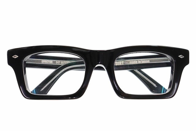 【中古】エフェクター EFFECTOR × DIET BUTCHER SLIM SKIN DIRT BLACK 食事制限 ブッチャー か細い 人はだ ダート 読みやすい 水晶体 太ブチ 眼鏡 メガネ 黒いこと 黒 【ブランド名古着ベクター】▲■260317 メンズ 【ベクター 古着】 260317