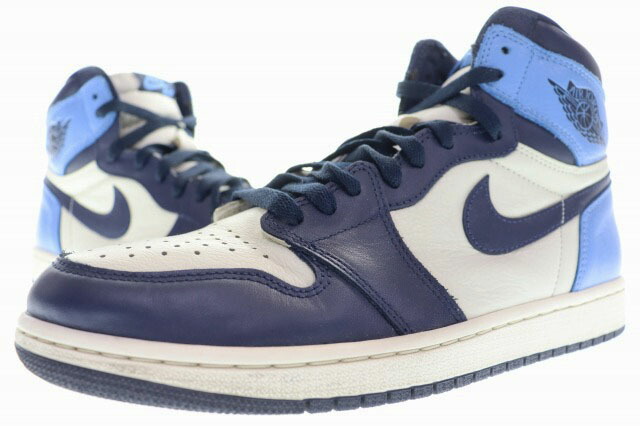 【中古】ナイキ NIKE AIR JORDAN 1 RETRO HIGH OG OBSIDIAN BLUE 28.5cm 555088-140 エアジョーダン レトロ ハイ オブシディアン ブルー 【ブランド古着ベクトル】 ▲■260324 メンズ 【ベクトル 古着】 260324