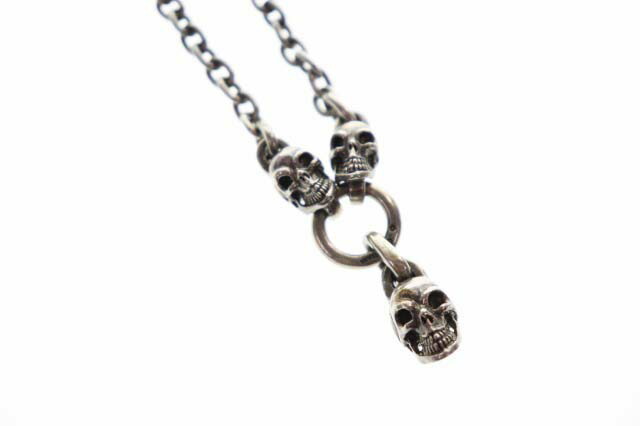 【中古】ガボラトリー ガどんぶり鉢 Gaboratory Gabor QUARTER SKULL NECKLACE STARLING SILVER ２５セント貨 スカル 頸飾り スターリング しろがね色 【ブランド名古着ベクター】☆AA★▲■260513 メンズ 【ベクター 古着】 260529