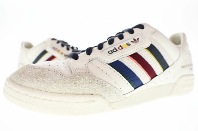 【中古】アディダス adidas × END CONTINENTAL 80 STRIPES CREAM 27cm S24073 エンド コンチネンタル クリーム 世界500足限定 【ブランド古着ベクトル】 ●▲■260328 メンズ 【ベクトル 古着】 260409