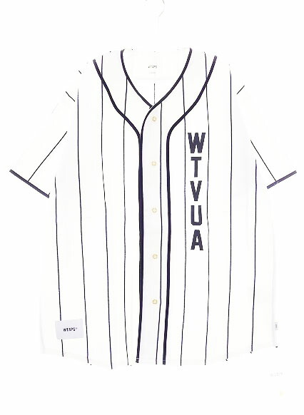 【中古】ダブルタップス WTAPS 25SS LEAGUE S/S COTTON SHIRT WHITE SIZE02 251ATDT-CSM26 競技団体 縞模様 野球 プルオーバー 白いこと 白 【ブランド名古着ベクター】☆AA★■260415 メンズ 【ベクター 古着】 260415