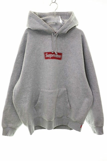 【中古】シュプリーム SUPREME INSIDE OUT BOX LOGO HOODED SWEATSHIRT GREY L  内部 アウト ボックス席 ロゴタイプ フーデッド フーディ パーカー 薄墨色 【ブランド名古着ベクター】☆AA★260413 メンズ 【ベクター 古着】 260413