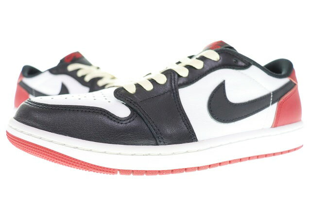 【中古】ナイキ NIKE AIR JORDAN 1 RETRO LOW OG BLACK TOE RED 28cm CZ0790-106 AJ1 エア ジョーダン つま黒 レッド 【ブランド古着ベクトル】 ▲■260331 メンズ 【ベクトル 古着】 260331