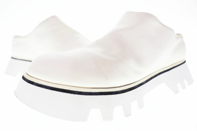【中古】グイディ GUIDI ZOOMORPHIC SABOT WHITE SIZE40 ZO01V ズーモフィック 下駄 スリッポン 白いこと 【ブランド名古着ベクター】 ●▲■260328 メンズ 【ベクター 古着】 260409