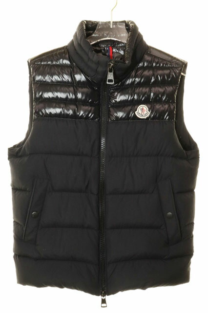 【中古】モンクレール MONCLER 18AW DENEB GILET BLACK 1 D20914380385 デネブ ジレ ダウンベスト ブラック 【ブランド古着ベクトル】260330 メンズ 【ベクトル 古着】 260330