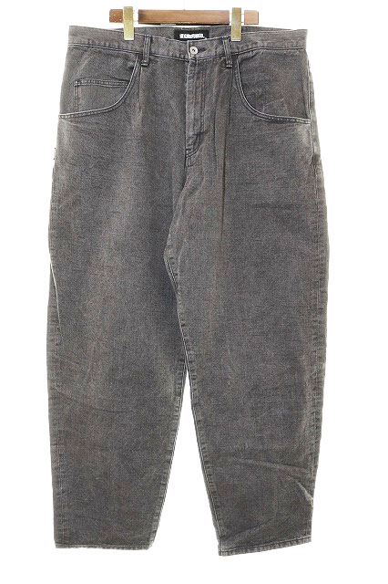 【中古】ネイバーフッド NEIGHBORHOOD 20AW テーパード デニム パンツ XLサイズ 202SPNH-PTM03 ブラック 黒【ブランド古着ベクトル】260405 メンズ 【ベクトル 古着】 260405