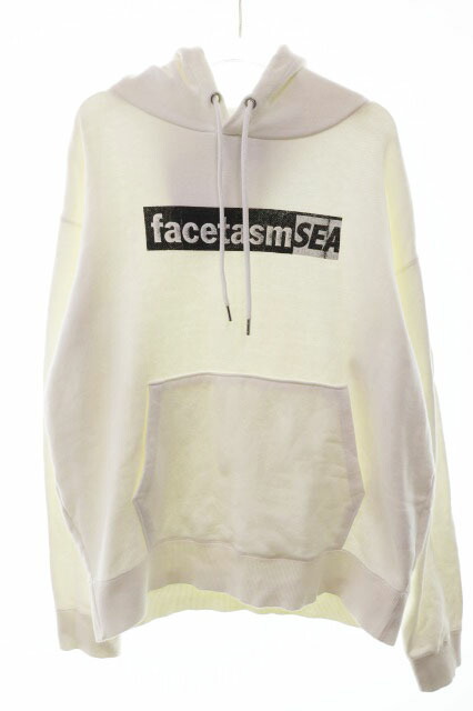 【中古】ウィンダンシー WIND AND SEA × FACETASM WHITE M WDS-FACE-01 ファセッタズム ロゴタイプ ティーシャツ パーカー 白いこと 白 【ブランド名古着ベクター】260423 メンズ 【ベクター 古着】 260423
