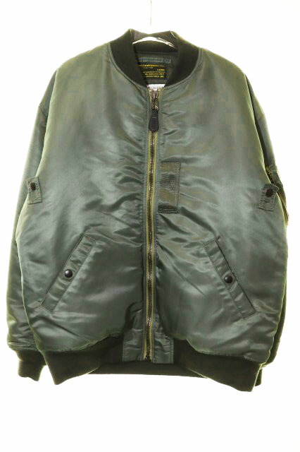 【中古】スタンダード カリフォルニア STANDARD CALIFORNIA × ALPHA INDUSTRIES SD MA-1 VINTAGE GREY L MIL J 82798 アルファ インダストリーズ 【ブランド古着ベクトル】●260420 メンズ 【ベクトル 古着】 260428