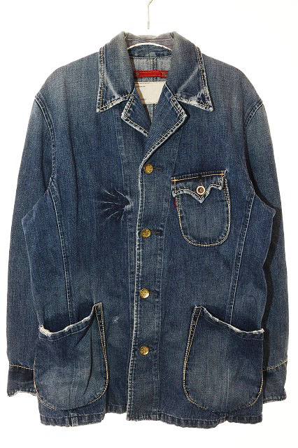 【中古】リーバイス Levi's LED LOOP カバーオール デニム ジャケット Lサイズ J15081 インディゴ 【ブランド古着ベクトル】●260412 メンズ 【ベクトル 古着】 260412｜ベクトル プリマベーラ店 7,755円