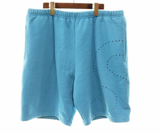 【中古】シュプリーム SUPREME 21SS LASER CUT S LOGO SWEATSHORT BLUE XL レーザ とり捨てる エス ロゴタイプ 流汗 さる股引き 二分の一ズボン下 青み 【ブランド名古着ベクター】☆AA★260511 メンズ 【ベクター 古着】 260511