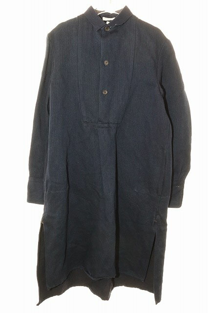 【中古】シュス SUS-SOUS LONG SMOCK INDIGO SIZE 5 06-SS01705 ロング スモックコート ロングコート シャツ インディゴ 【ブランド古着ベクトル】●260410 メンズ 【ベクトル 古着】 260410