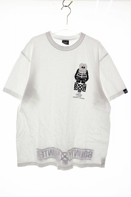 【中古】バウンティーハンター BOUNTY HUNTER SKULL-KUN TEE WHITE XL スカルくん プルオーバー 刷り上げる 半袖 白いこと 【ブランド名古着ベクター】260412 メンズ 【ベクター 古着】 260412