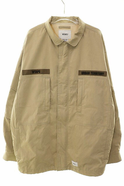 【中古】ダブルタップス WTAPS 21SS NYCO TUSSAH D90 SIZE 04 211WVDT-JKM01 ミリタリー フィールドジャケット ベージュ 【ブランド古着ベクトル】☆AA★260413 メンズ 【ベクトル 古着】 260413