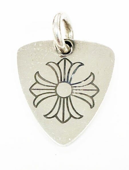 【中古】クロムハーツ CHROME HEARTS GUITAR PICK ギター 爪 頸飾り シャンデリヤ いの一番 しろがね色 【ブランド名古着ベクター】☆AA★ ▲ 260513 メンズ レディース 【ベクター 古着】 260513