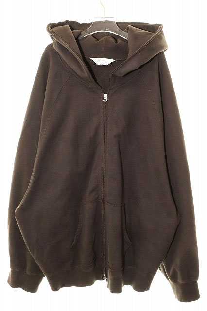 【中古】アンセルム ANCELLM 25AW SWEAT HOODIE COAT BROWN 2 ANC-CT118 スウェット フーディ コート ジップ パーカー オーバーサイズ ブラウン 【ブランド古着ベクトル】260413 メンズ 【ベクトル 古着】 260413|ベクトル プリマベーラ店