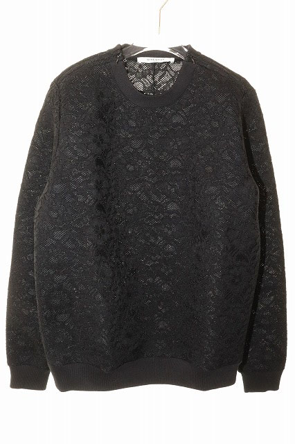 【中古】ジバンシィ GIVENCHY レーススウェット 大きさ38 リカルドティッシ 肩ジップ 黒いこと 【ブランド名古着ベクター】☆AA★●260531 メンズ レディース 【ベクター 古着】 260531