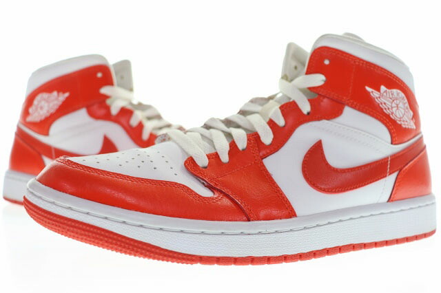 【中古】ナイキ NIKE WMNS AIR JORDAN 1 MID HABANERO 28糎 BQ6472-116 AJ1 ウィメンズ 大気圏 ジョーダン ミッド 白いこと ハバネロ 【ブランド名古着ベクター】 ▲260428 メンズ 【ベクター 古着】 260428
