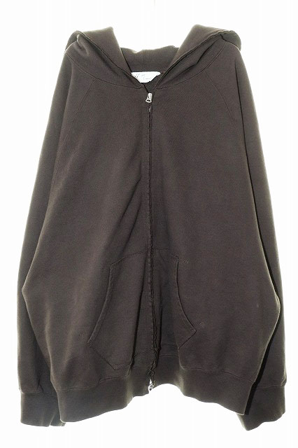 【中古】ANCELLM アンセルム 25AW SWEAT HOODIE COAT BROWN SIZE1 ANC-CT118 汗水 フーディ 厚地の外套 ジップ パーカー 厚地の外套大きさ 赤銅色 赤銅色 【ブランド名古着ベクター】260507 メンズ 【ベクター 古着】 260507