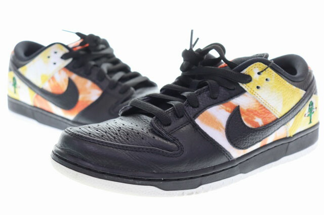 【中古】ナイキ NIKE SB DUNK LOW PRO QS RAYGUNS AWAY TIE-DYE 2019 28.5糎 BQ6832-001 エスビー 労働者階級 ダンク 置き目 レイガンズ アウェイ タイダイ スニーカー 黒いこと オレンジ色 黒 【ブランド名古着ベクター】▲■260510 メンズ 【ベクター 古着】 260510