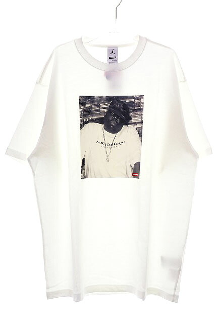 【中古】シュプリーム SUPREME &times; JORDAN 24AW BIGGIE S/S TOP WHITE Lサイズ ジョーダン コラボ ビギー フォト プリント 半袖 Tシャツ ホワイト 白 【ブランド古着ベクトル】☆AA★▲260603 メンズ 【ベクトル 古着】 260605｜ベクトル プリマベーラ店