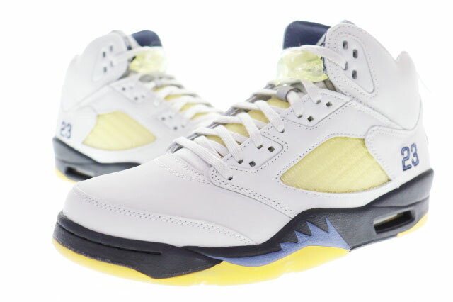 【中古】ナイキ NIKE × A MA MANIERE WMNS AIR JORDAN 5 RETRO SP PHOTON DUST 28珊 AJ5 ウィメンズ エア湖 ジョーダン レトロ スニーカー ミッドカット 白いこと 白 【ブランド名古着ベクター】▲■260510 メンズ 【ベクター 古着】 260510