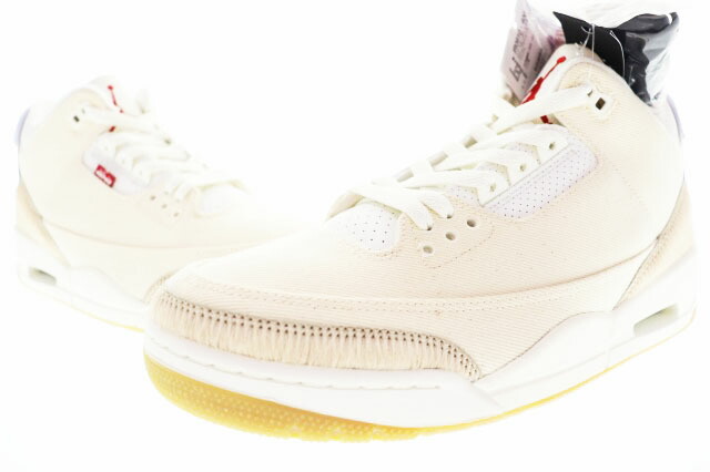 【中古】ナイキ NIKE AIR JORDAN 3 RETRO LSC LNY SP ECRU DENIM 2026 28糎 LEVIS IR0910-400 Levi\u0027s AJ3 エア湖 ジョーダン III レトロ 特別 リーヴァイズジーンズ 共同研究 エクリュ ジーンズ 【ブランド名古着ベクター】▲■260508 メンズ 【ベクター 古着】 260508