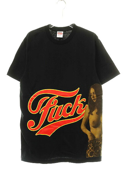 【中古】シュプリーム SUPREME × HYSTERIC 24AW HG FUCK BLACK S大きさ ヒステリック 共同研究 刷り上げる 半袖 ティーシャツ 黒いこと 黒 【ブランド名古着ベクター】☆AA★260603 メンズ 【ベクター 古着】 260605