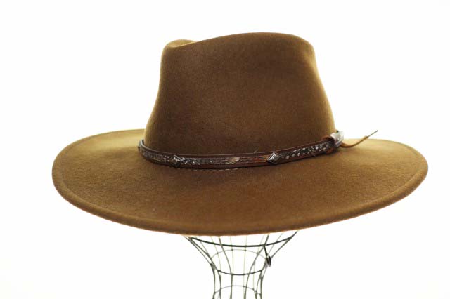 【中古】ステットソン STETSON MOUNTAIN SKY X-天使の都市 CLASHABLE BROWN XL お山スキーの板 クラッシャブル 中折れかぶり笠 USA製 赤銅色 【ブランド名古着ベクター】▲260522 メンズ 【ベクター 古着】 260522